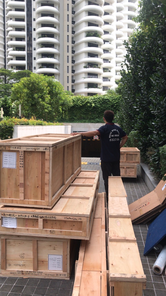 Deliver to the customer's condo – move move movers Cargo Last mile delivery