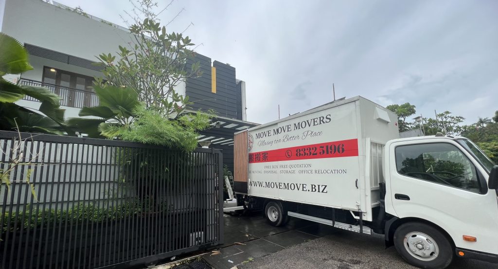Move Move Movers team handling a landed-house move in Singapore