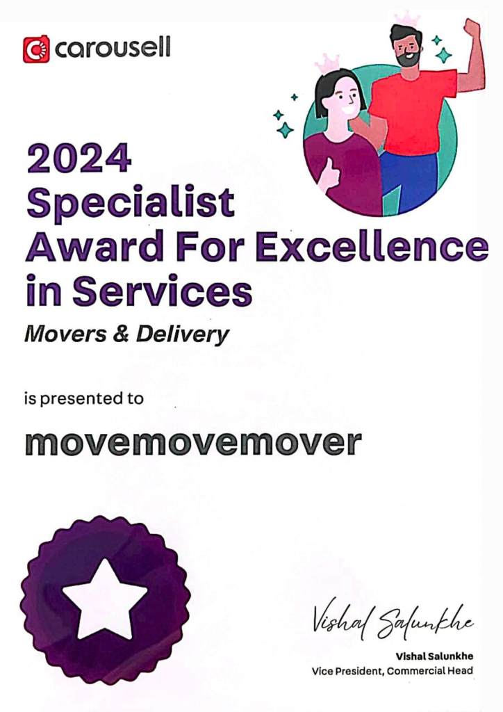 Carousell Specialist Award for Move Move Movers