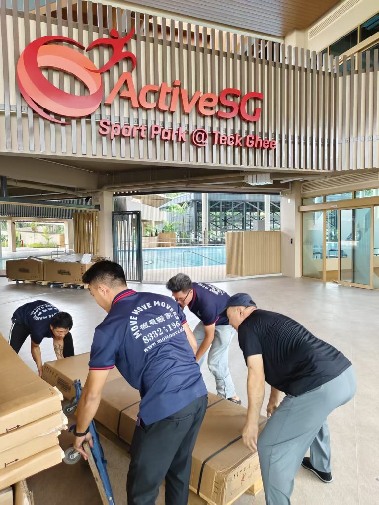 ActiveSG gym equipment handling by trained gym movers in Singapore