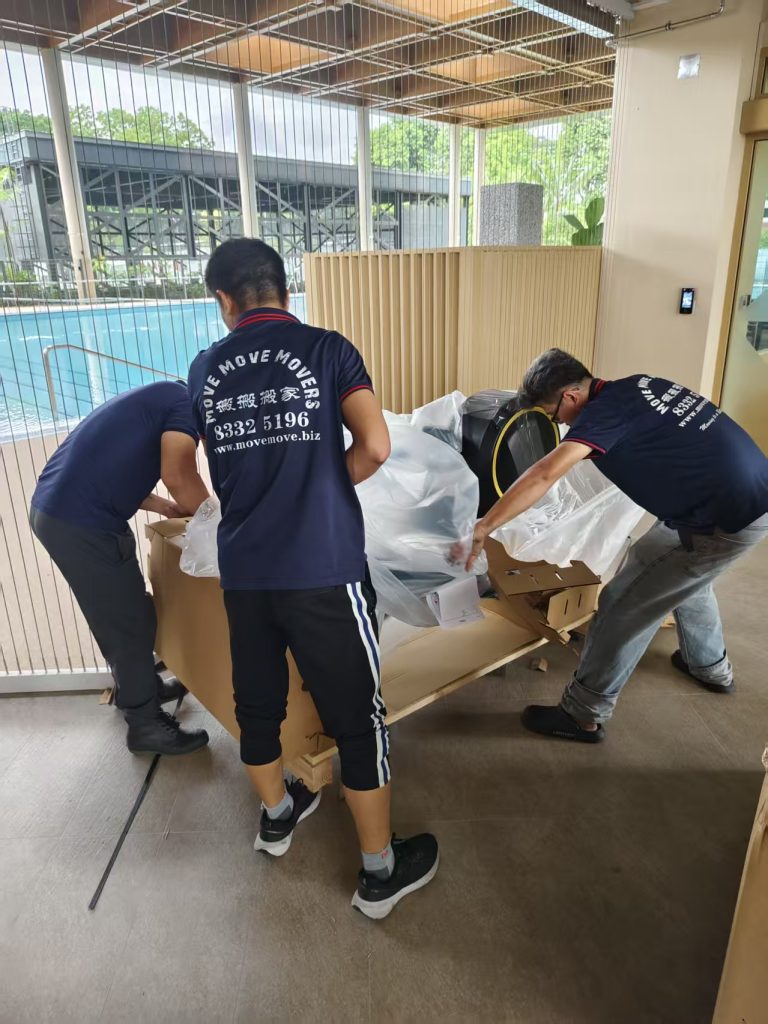 Technogym equipment uncrating and assembly