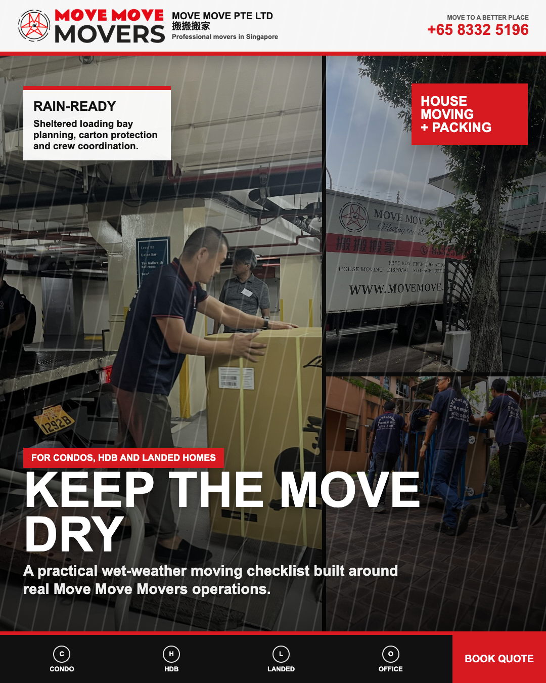 Move move movers rain ready loading bay planning visual – move move movers – move move movers Move Move Movers team handling cartons and loading bay planning for wet weather house moving